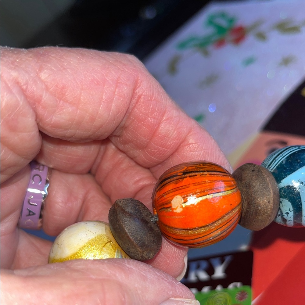 Handmade in Africa Colorful Wooden Necklace - Picture 6 of 15